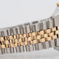 Rolex DateJust 36mm BLACK Jubilee 18K Yellow Gold JUBILEE Steel 16233 Watch