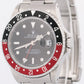 MINT PAPERS Rolex GMT-Master II COKE Red Black Steel RSC Oyster 40mm 16710 BOX