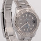 2017 PAPERS Rolex Yacht-Master RHODIUM Blue 37mm 950 Platinum Steel 268622 BOX
