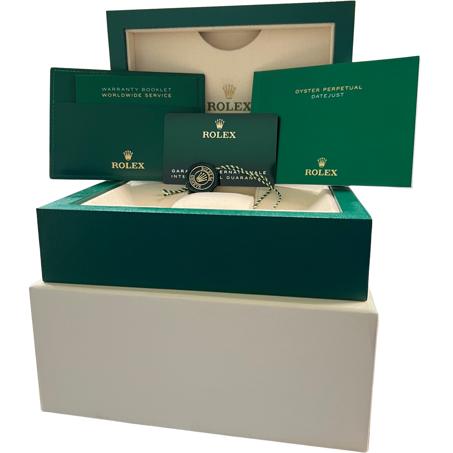 2023 PAPERS Rolex DateJust 41 WIMBLEDON Two-Tone Jubilee 41mm 126333 Watch BOX