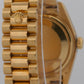 Rolex Day-Date President CHAMPAGNE DIAMOND SAPPHIRE STRING 36mm 18K Gold 18038