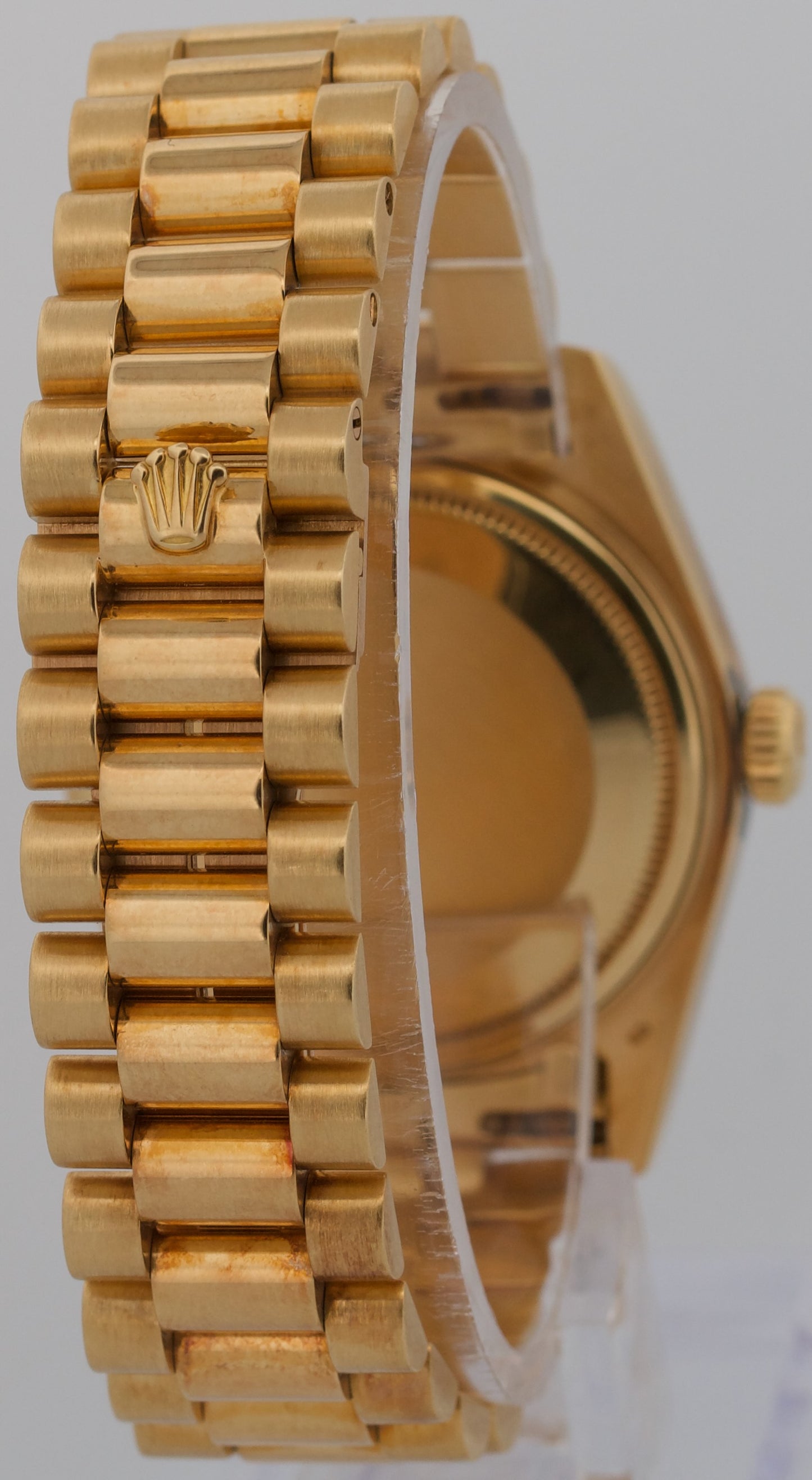 Rolex Day-Date President CHAMPAGNE DIAMOND SAPPHIRE STRING 36mm 18K Gold 18038