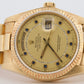 Rolex Day-Date President CHAMPAGNE DIAMOND SAPPHIRE STRING 36mm 18K Gold 18038