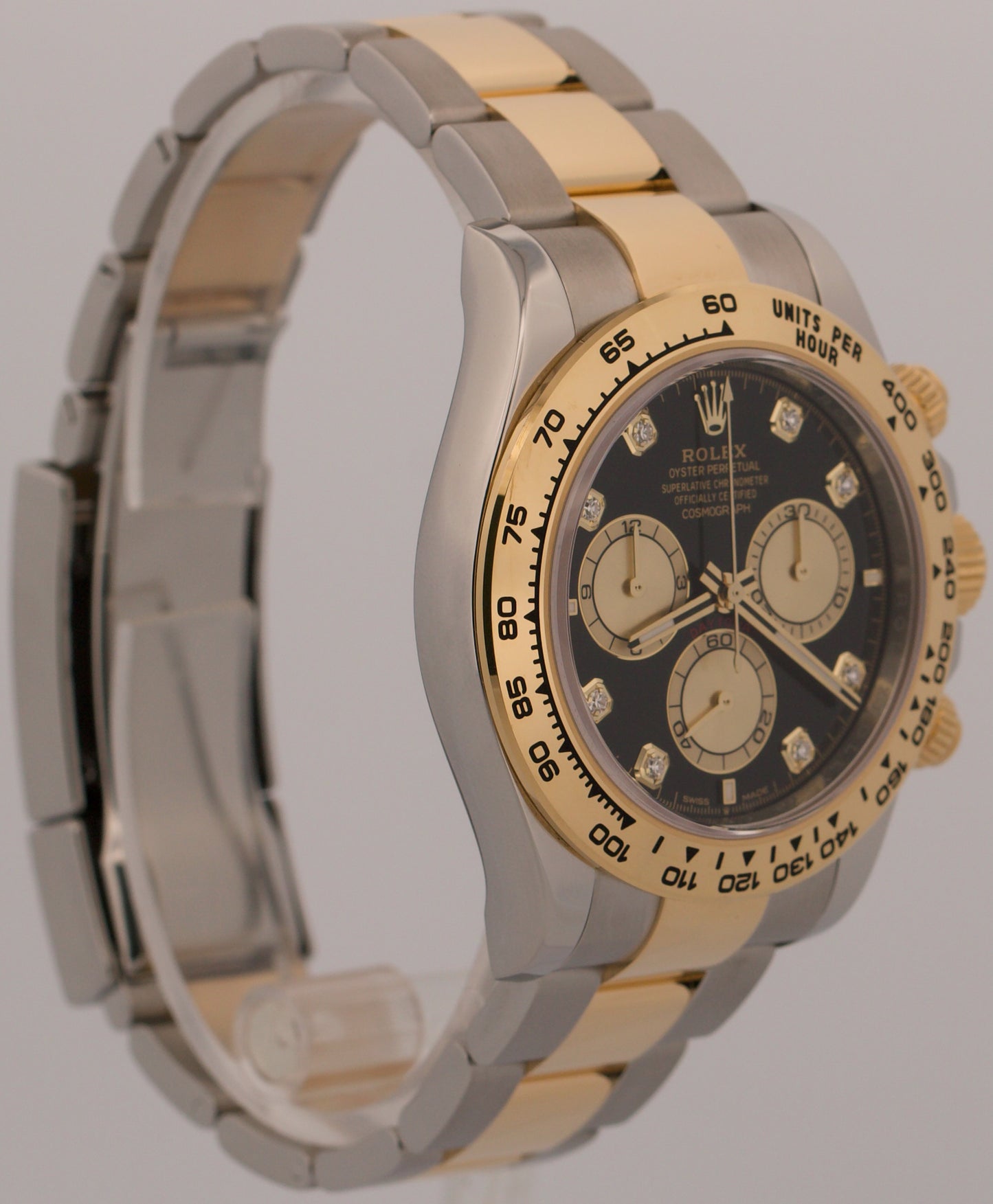 2026 PAPERS Rolex Daytona FACTORY BLACK DIAMOND 18K Gold Steel 40mm 126503 BOX