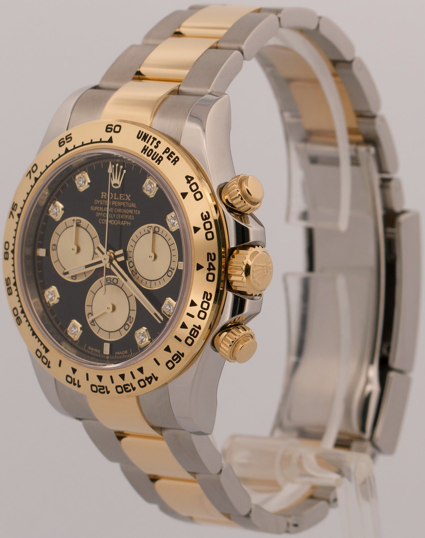 2026 PAPERS Rolex Daytona FACTORY BLACK DIAMOND 18K Gold Steel 40mm 126503 BOX
