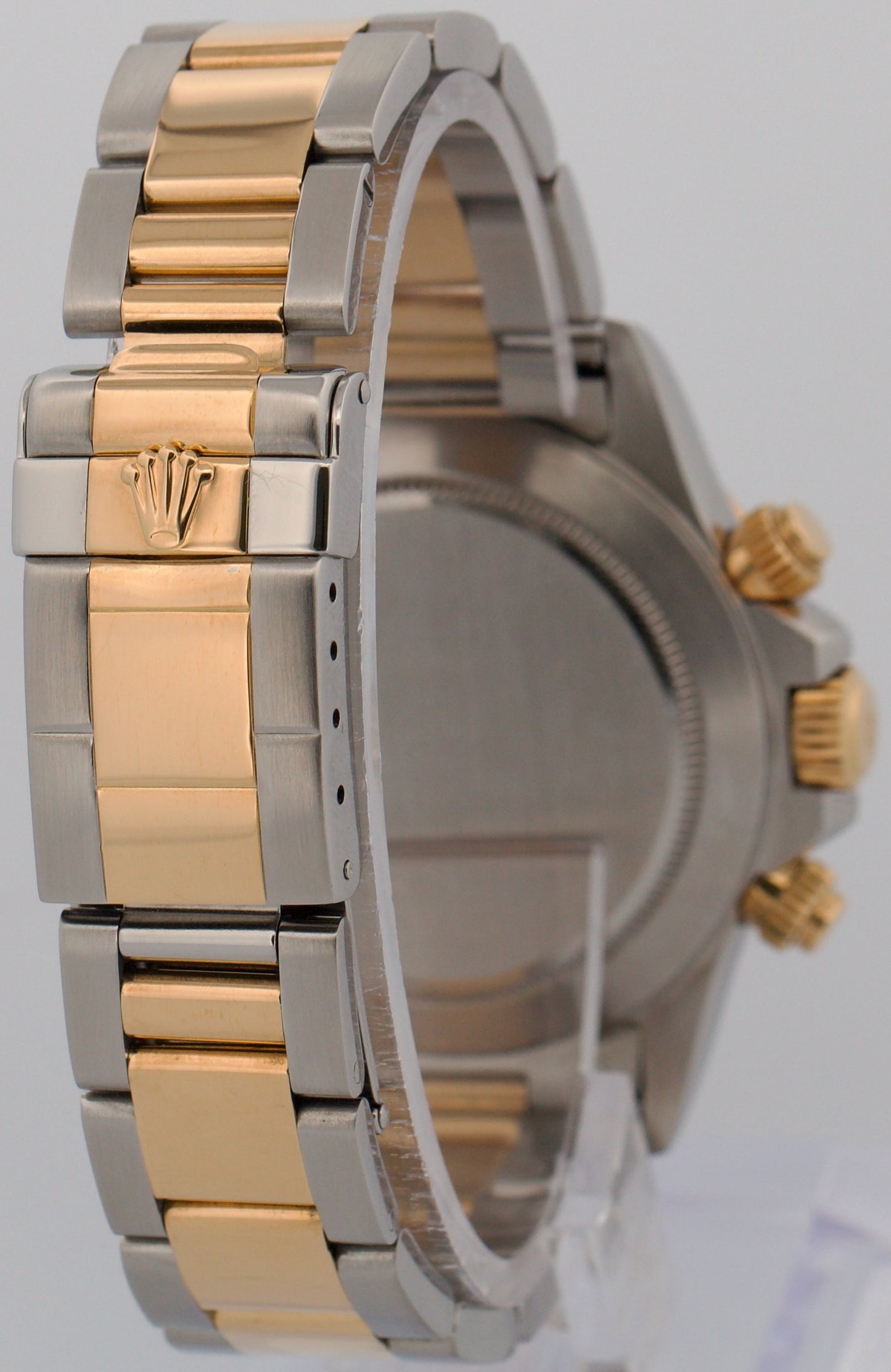 Rolex Daytona Cosmograph ZENITH Black Two-Tone 18K Yellow Gold Steel Watch 16523