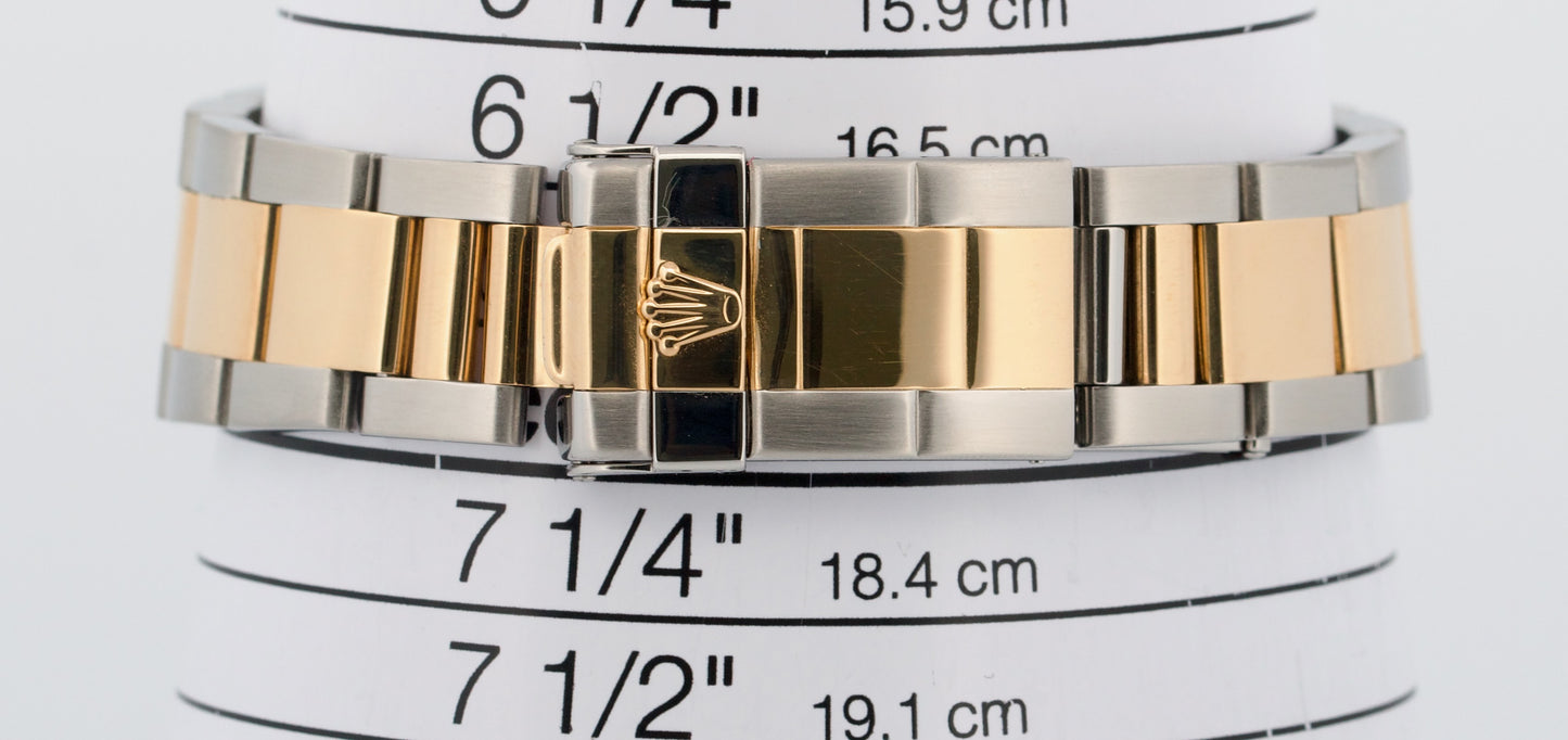 Rolex Daytona Cosmograph ZENITH Black Two-Tone 18K Yellow Gold Steel Watch 16523