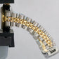 VINTAGE Rolex DateJust 26mm MOP DIAMOND 18K Yellow Gold Steel JUBILEE 6917