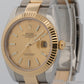 2024 PAPERS Rolex DateJust 41 CHAMPAGNE 18K Gold Steel OYSTER 41mm 126333 BOX