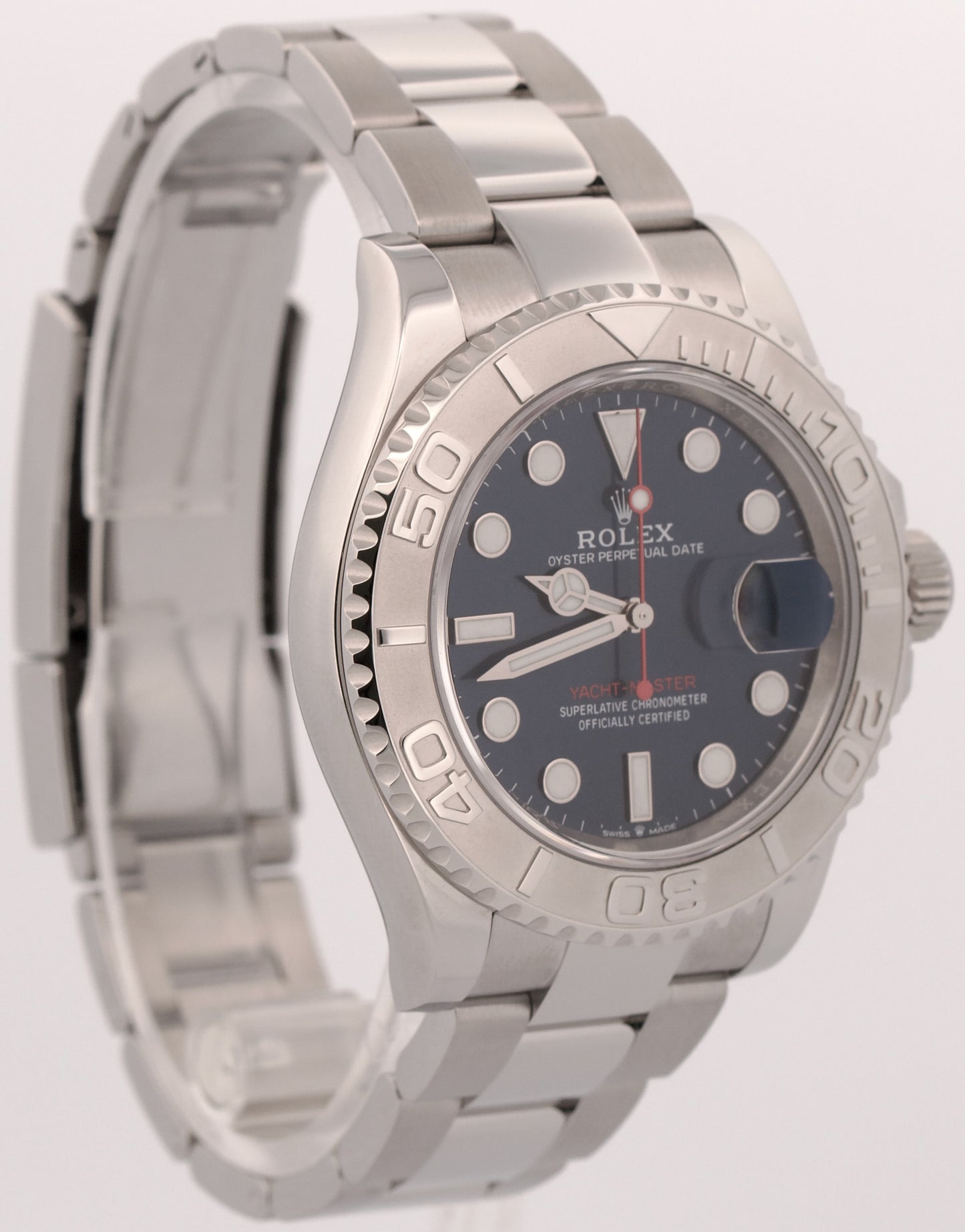 2023 PAPERS Rolex Yacht-Master Steel Platinum BLUE Steel 40mm 126622 YM1 BOX