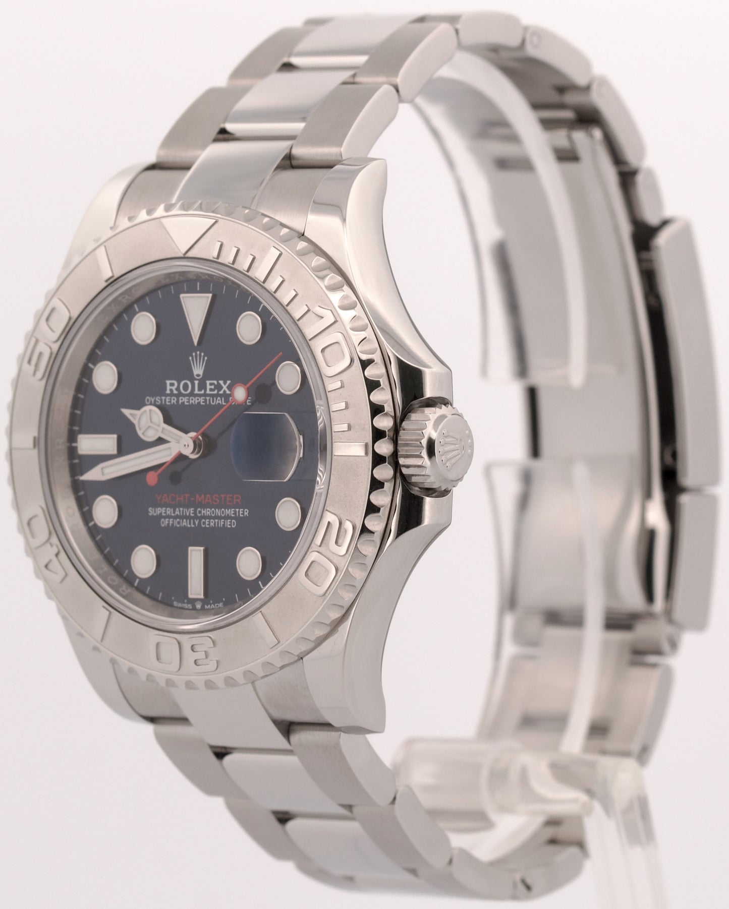 2023 PAPERS Rolex Yacht-Master Steel Platinum BLUE Steel 40mm 126622 YM1 BOX