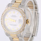 Rolex Datejust 31 Two-Tone 18k Gold Steel DIAMOND White Roman 78273 Watch