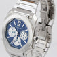 2021 BVLGARI Bulgari Octo Finissimo Steel 43mm Chronograph BLUE Watch 103467 B+P