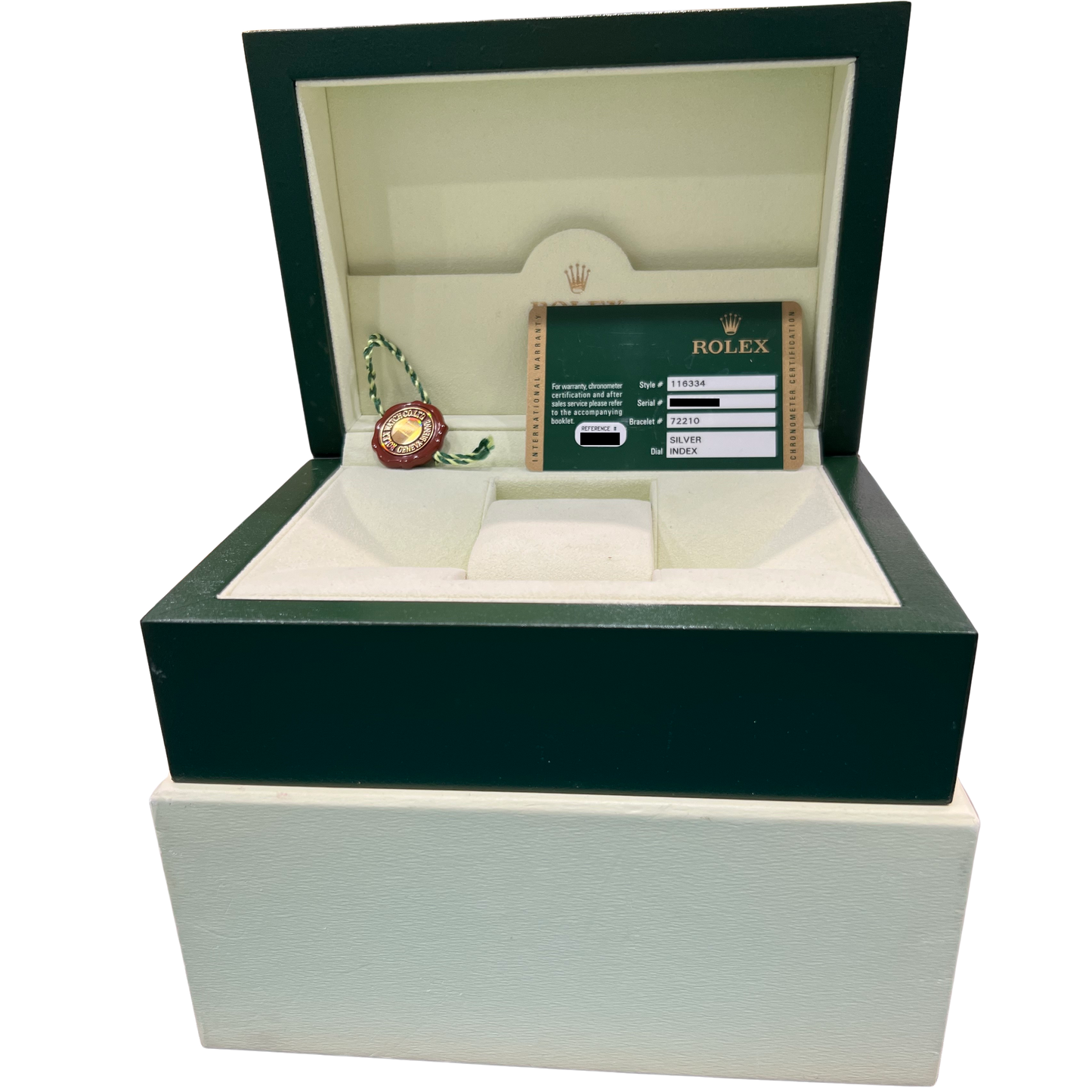 2012 PAPERS Rolex DateJust II Silver Stainless Steel 41mm 116334 Watch BOX