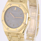 Audemars Piguet Royal Oak Quartz 18k Gold Gray Petite Tapisserie 30mm 56173BA