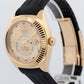 Rolex Sky-Dweller CHAMPAGNE Arabic 18K Yellow Gold 42mm Rubber 326138 Watch