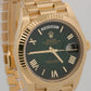 2024 PAPERS Rolex Day-Date President 18K Gold GREEN OMBRE 40mm 228238 BOX