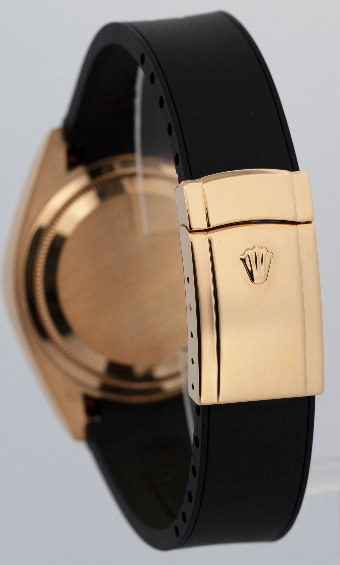 Rolex Sky-Dweller CHAMPAGNE Arabic 18K Yellow Gold 42mm Rubber 326138 Watch