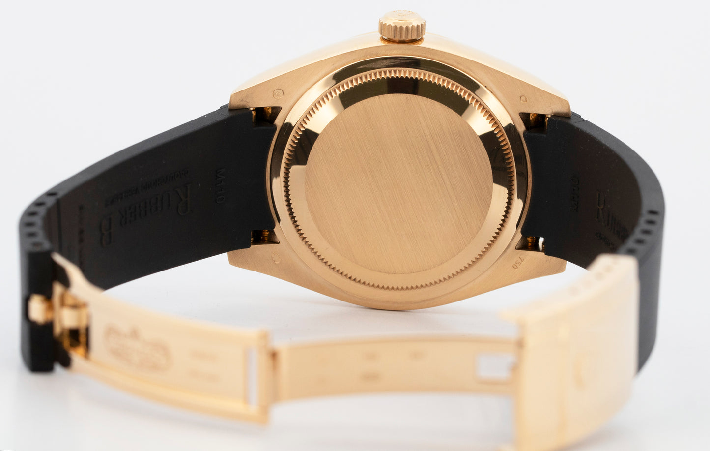 Rolex Sky-Dweller CHAMPAGNE Arabic 18K Yellow Gold 42mm Rubber 326138 Watch