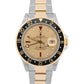 Rolex GMT-Master II CHAMPAGNE DIAMOND SERTI Two-Tone Gold Steel 40mm Watch 16713