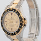 Rolex GMT-Master II CHAMPAGNE DIAMOND SERTI Two-Tone Gold Steel 40mm Watch 16713