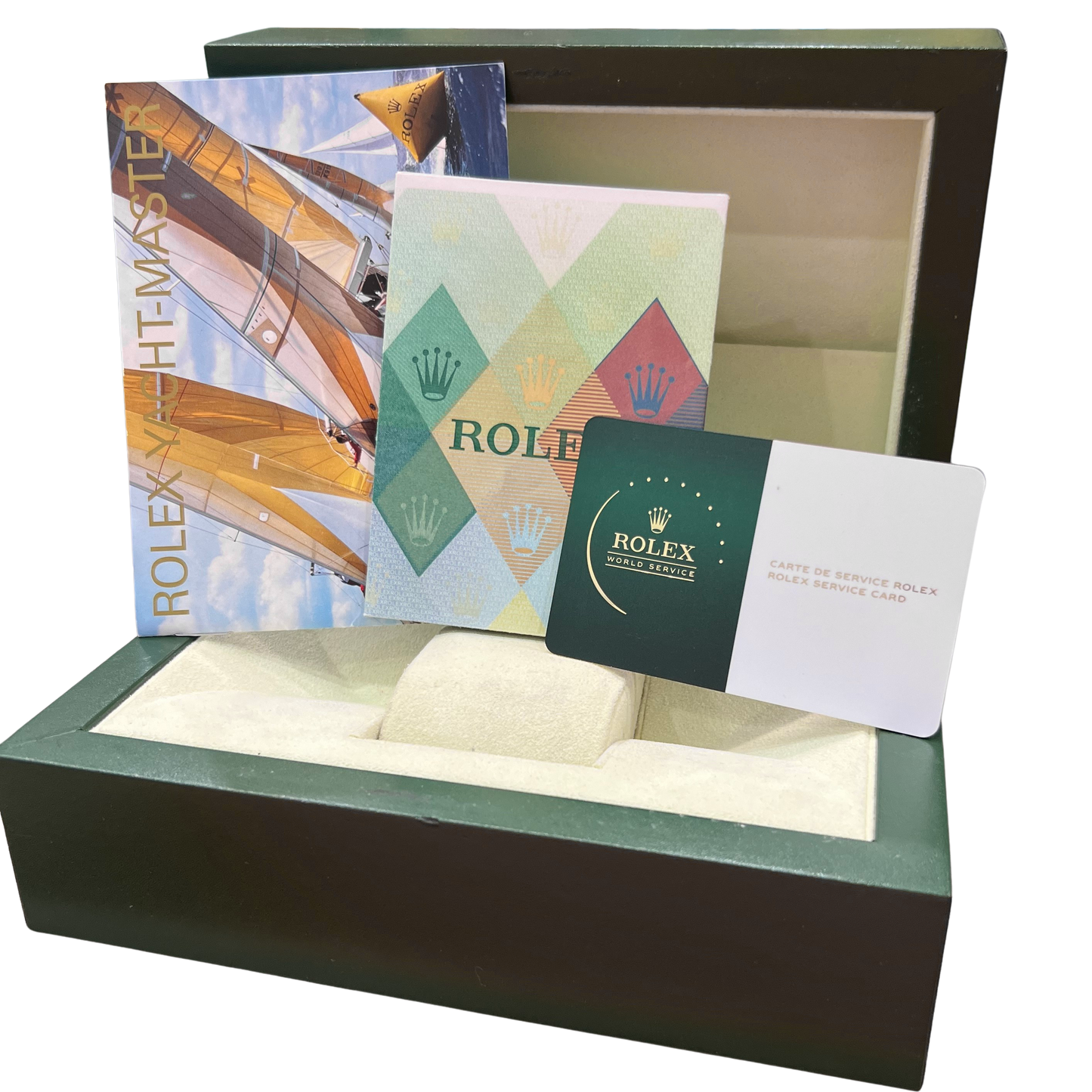 2005 PAPERS Rolex Yacht-Master Platinum Stainless Steel 40mm 16622 Watch BOX