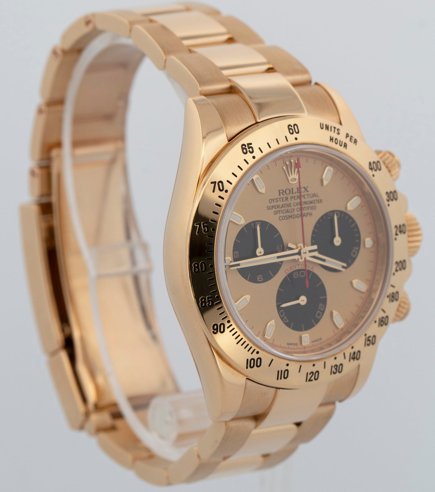 2013 PAPERS Rolex Daytona NEWMAN CHAMPAGNE 18K Yellow Gold 40mm 116528 Watch BOX