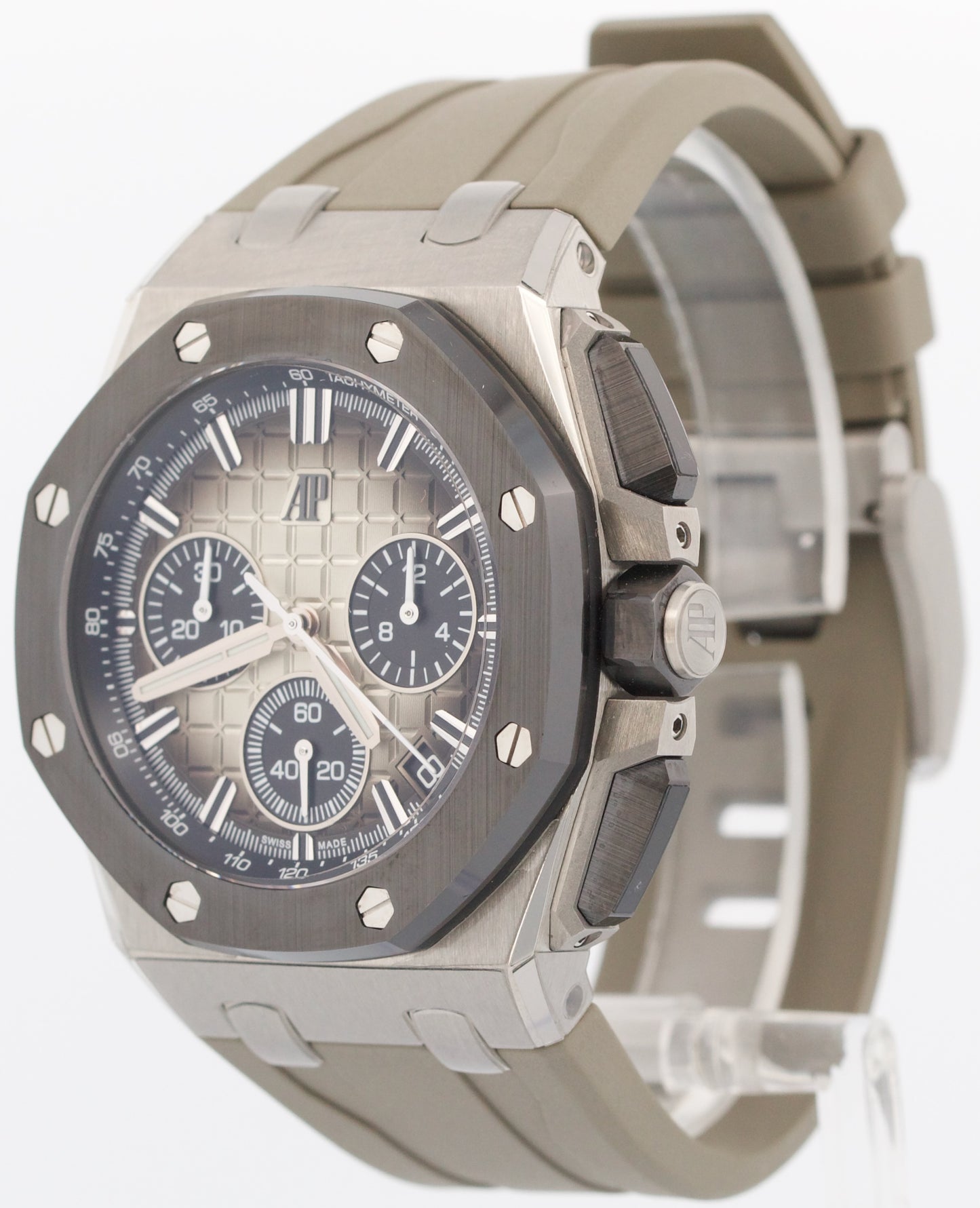 2025 SERVICE PAPERS Audemars Piguet Royal Oak Offshore TAUPE 43mm 26420SO BOX