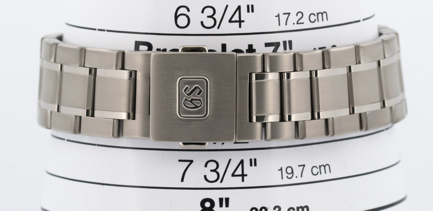 2019 PAPERS Grand Seiko Heritage Hi-Beat TITANIUM Black Orange SBGJ213 40mm BOX