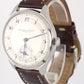 IWC Conversion Pocketwatch Stainless Steel Silver 47.5mm Brown Leather Watch
