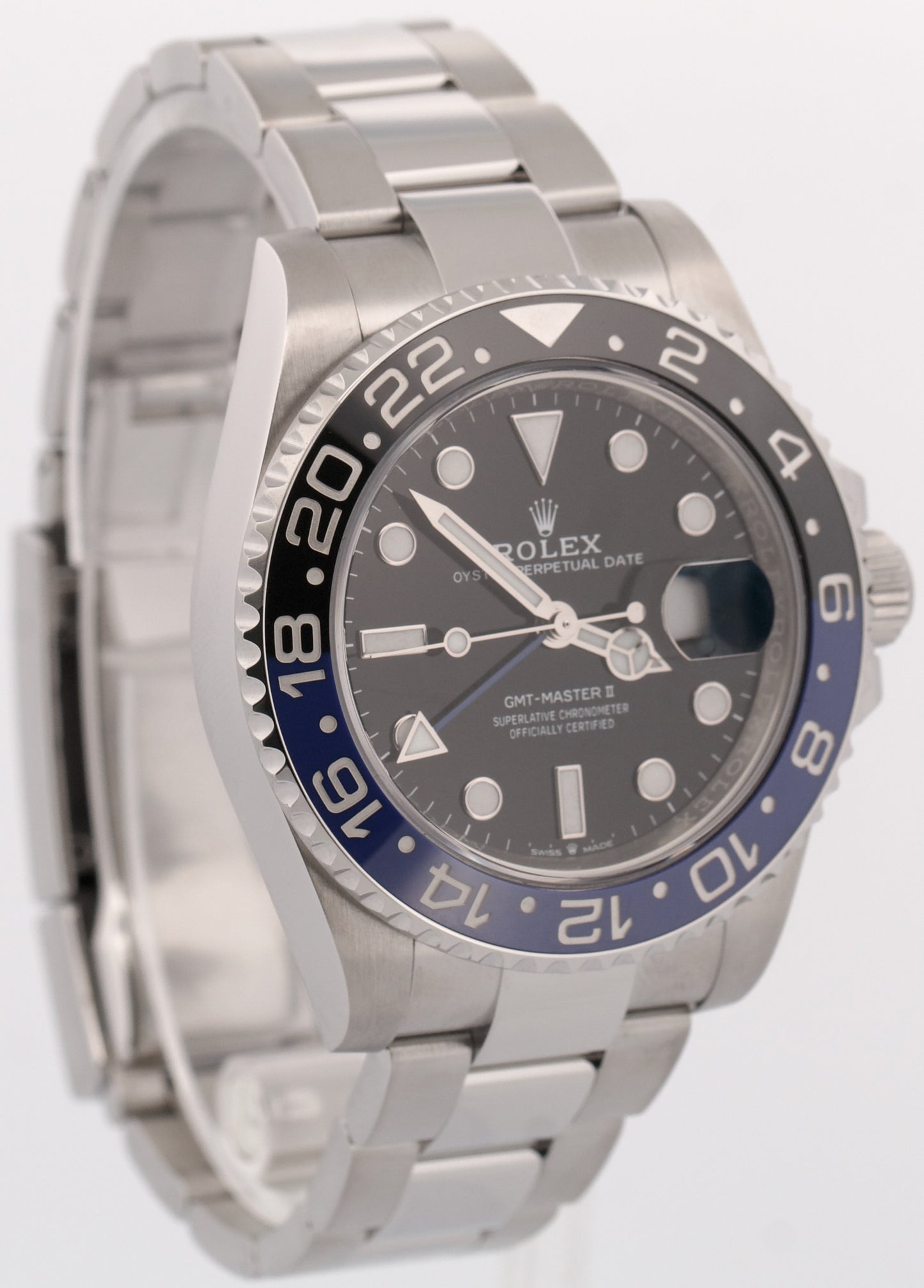 2023 PAPERS Rolex GMT-Master II BATMAN Blue Black OYSTER 40mm 126710 BLNR BOX