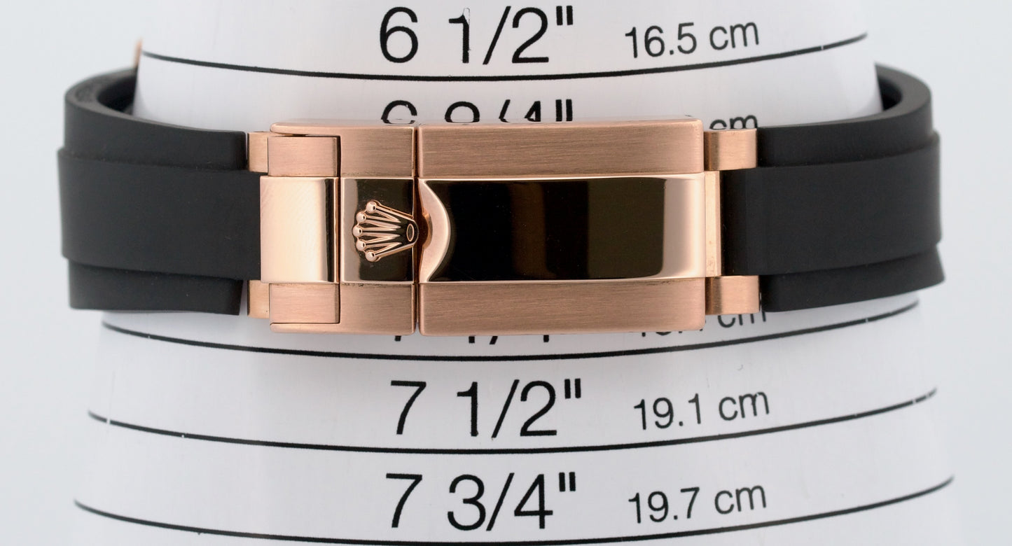 FACTORY BAGUETTE Rolex Daytona Cosmograph Oysterflex 18K Gold 40mm 116515 BOX