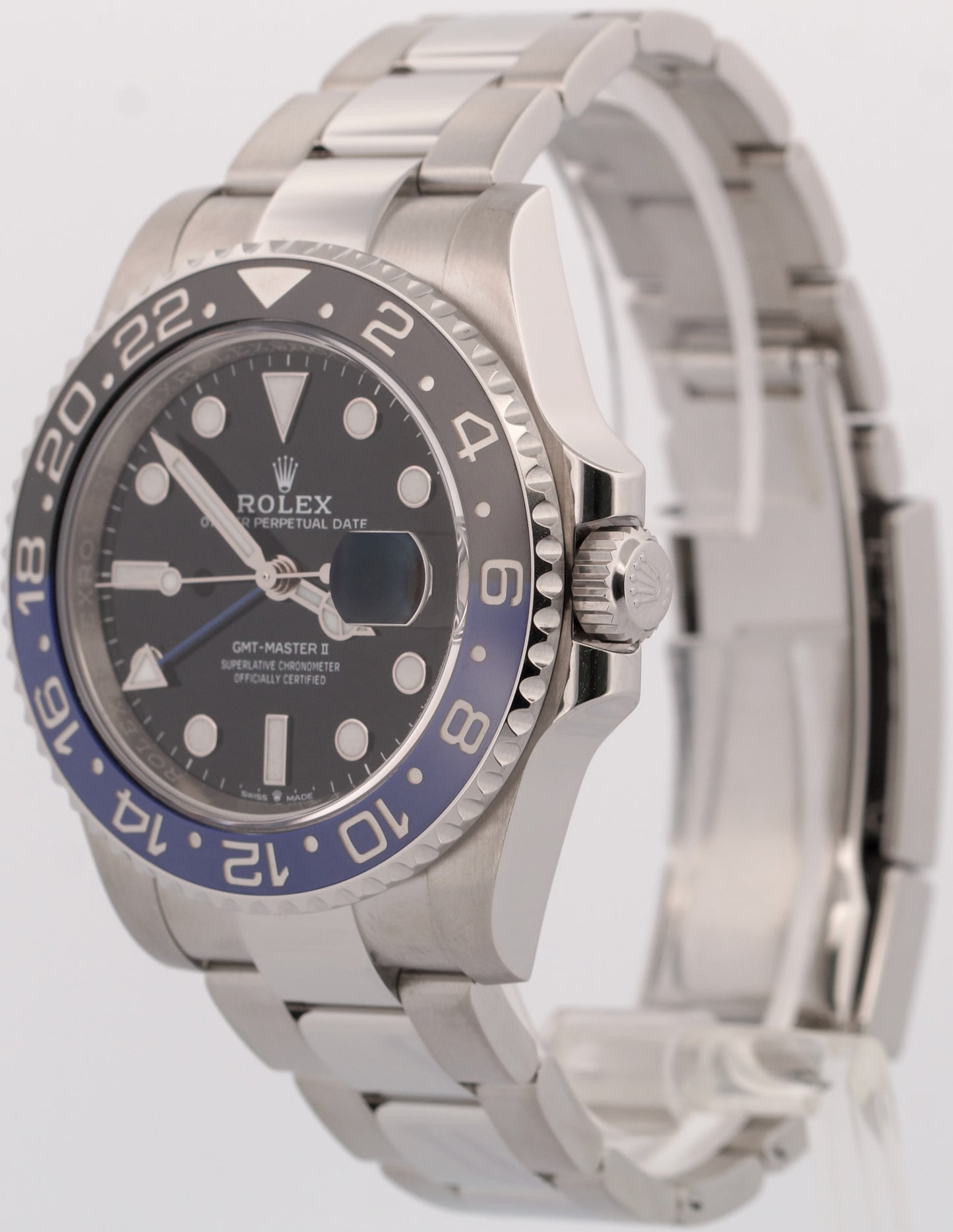 2023 PAPERS Rolex GMT-Master II BATMAN Blue Black OYSTER 40mm 126710 BLNR BOX