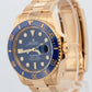 2023 PAPERS Rolex Submariner Date BLUE 18K Yellow Gold 41mm 126618 LB Watch BOX