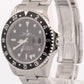 2005 PAPERS Rolex GMT-Master II BLACK No-Holes Steel OYSTER 16710 N Watch BOX