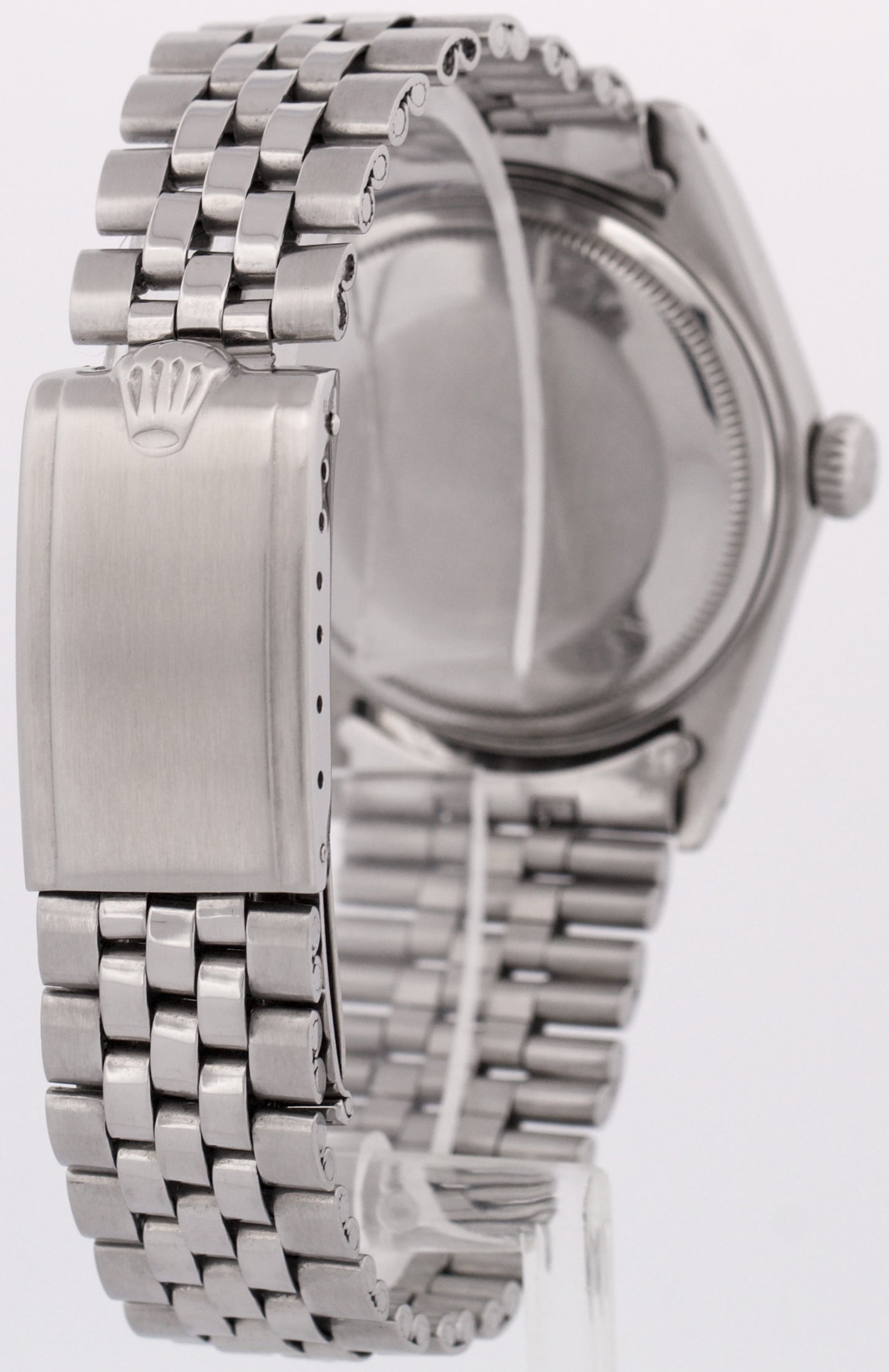 VINTAGE Rolex DateJust 36mm SILVER Stainess Steel 18K Gold Fluted JUBILEE 1601