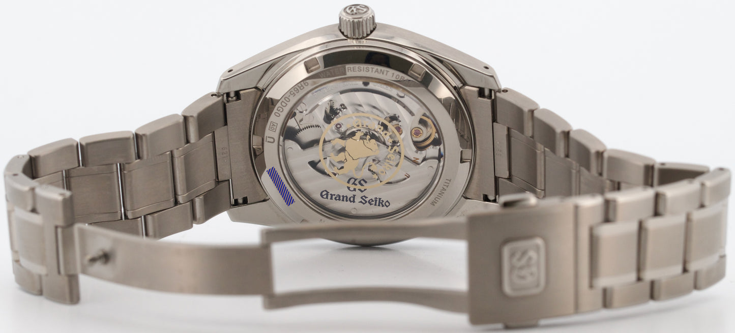2021 PAPERS Grand Seiko Heritage GREY SILVER Titanium TAISETSU 40mm SBGA415 BOX