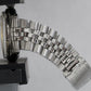 VINTAGE Rolex DateJust 36mm SILVER Stainess Steel 18K Gold Fluted JUBILEE 1601