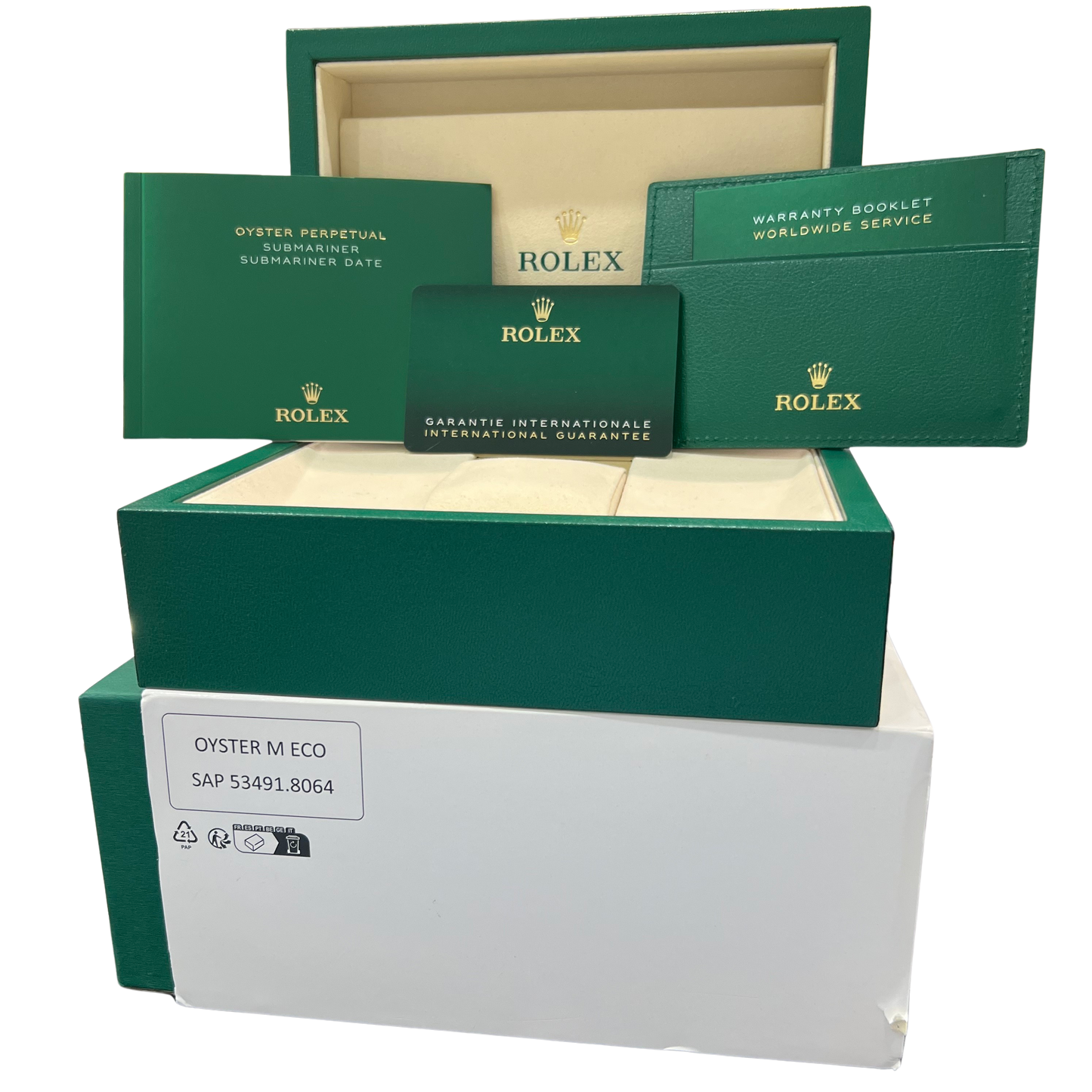 2024 PAPERS Rolex Submariner Date KERMIT Green Steel 41mm 126610 LV Watch BOX