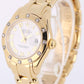 2003 PAPERS Rolex DateJust Pearlmaster 18k DIAMOND White Roman 29mm 80318 BOX