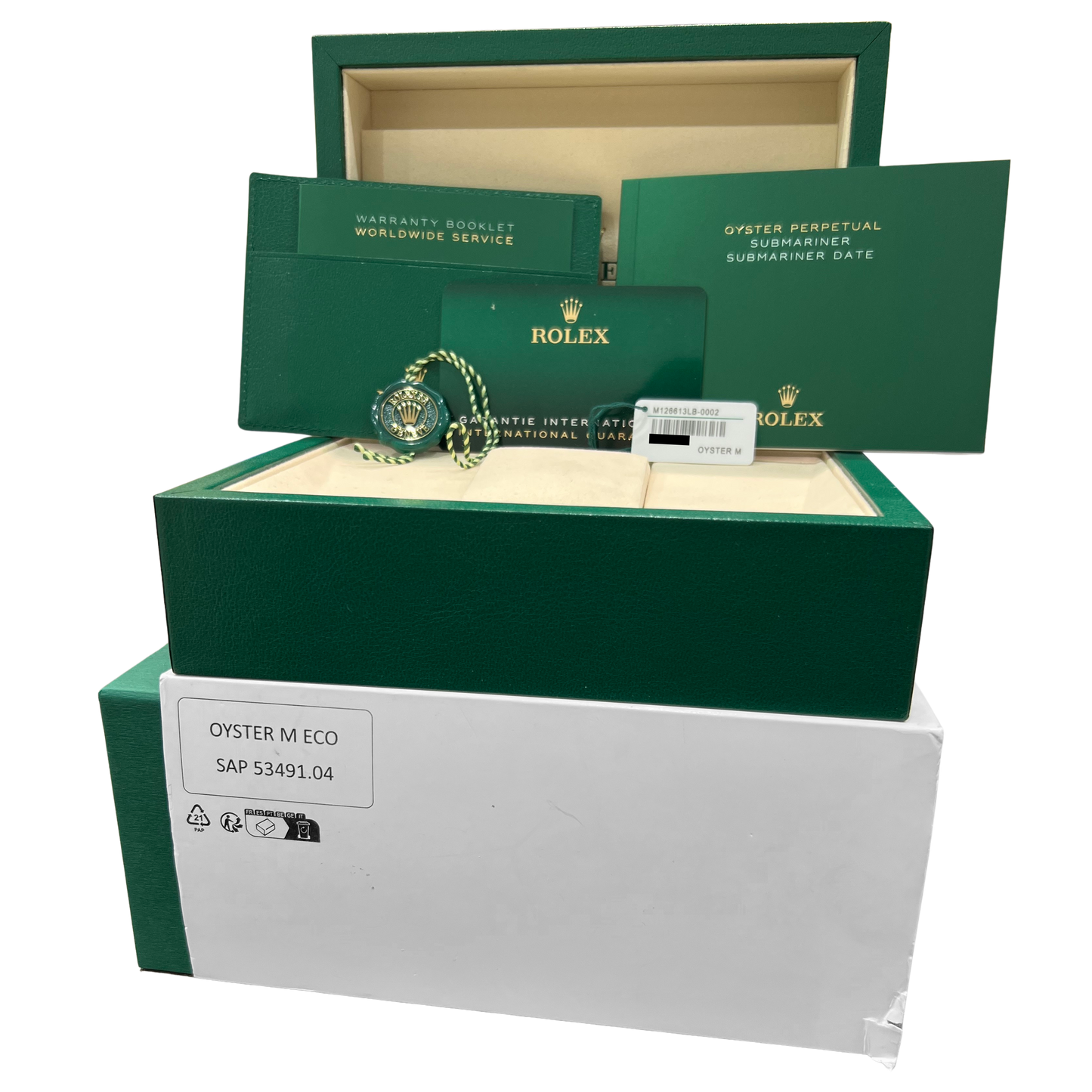 2025 PAPERS Rolex Submariner Date BLUE Two-Tone 41mm 126613 LB Watch BOX