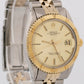 VINTAGE Rolex DateJust 36mm CHAMPAGNE Turn-O-Graph JUBILEE Steel 18K Gold 1625