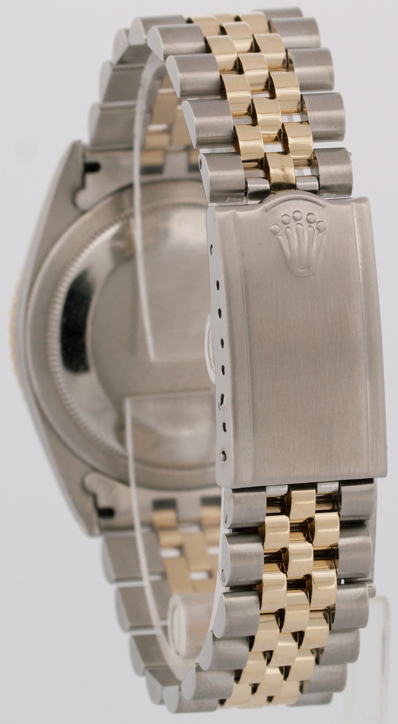 VINTAGE Rolex DateJust 36mm CHAMPAGNE Turn-O-Graph JUBILEE Steel 18K Gold 1625
