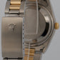 Rolex Oyster Perpetual Date 34mm CHAMPAGNE 18K Steel Engine-Turned Oyster 15233