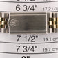 VINTAGE Rolex DateJust 36mm CHAMPAGNE Turn-O-Graph JUBILEE Steel 18K Gold 1625