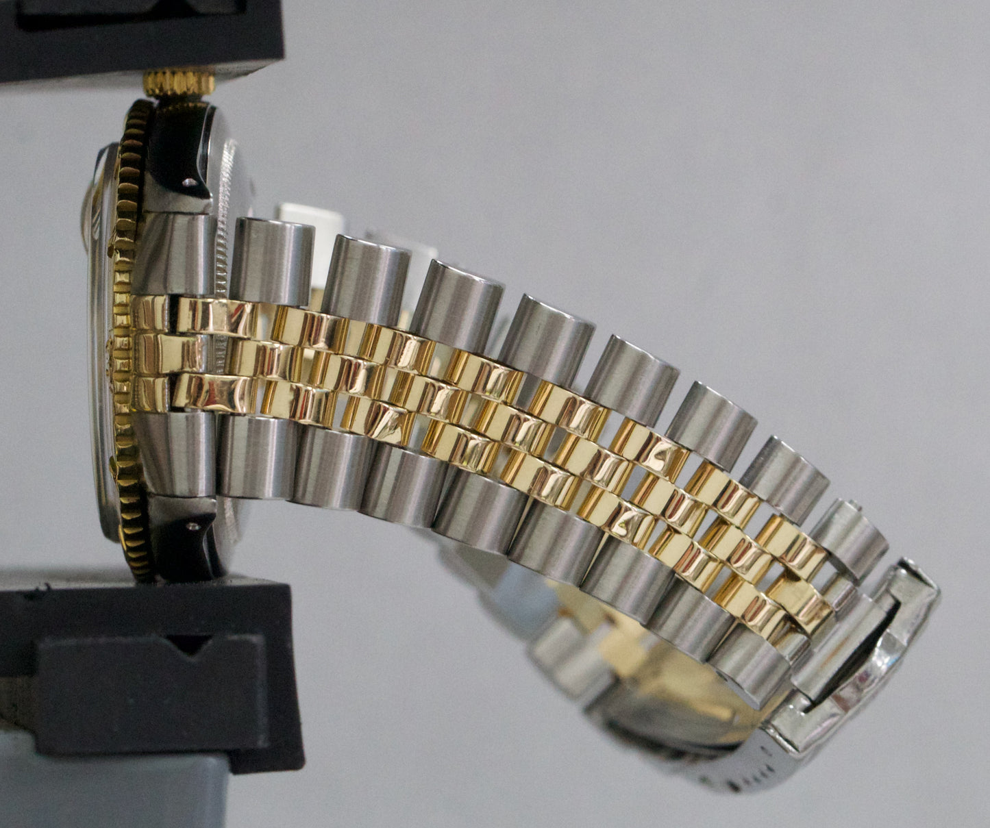 VINTAGE Rolex DateJust 36mm CHAMPAGNE Turn-O-Graph JUBILEE Steel 18K Gold 1625