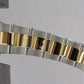 Rolex Oyster Perpetual Date 34mm CHAMPAGNE 18K Steel Engine-Turned Oyster 15233