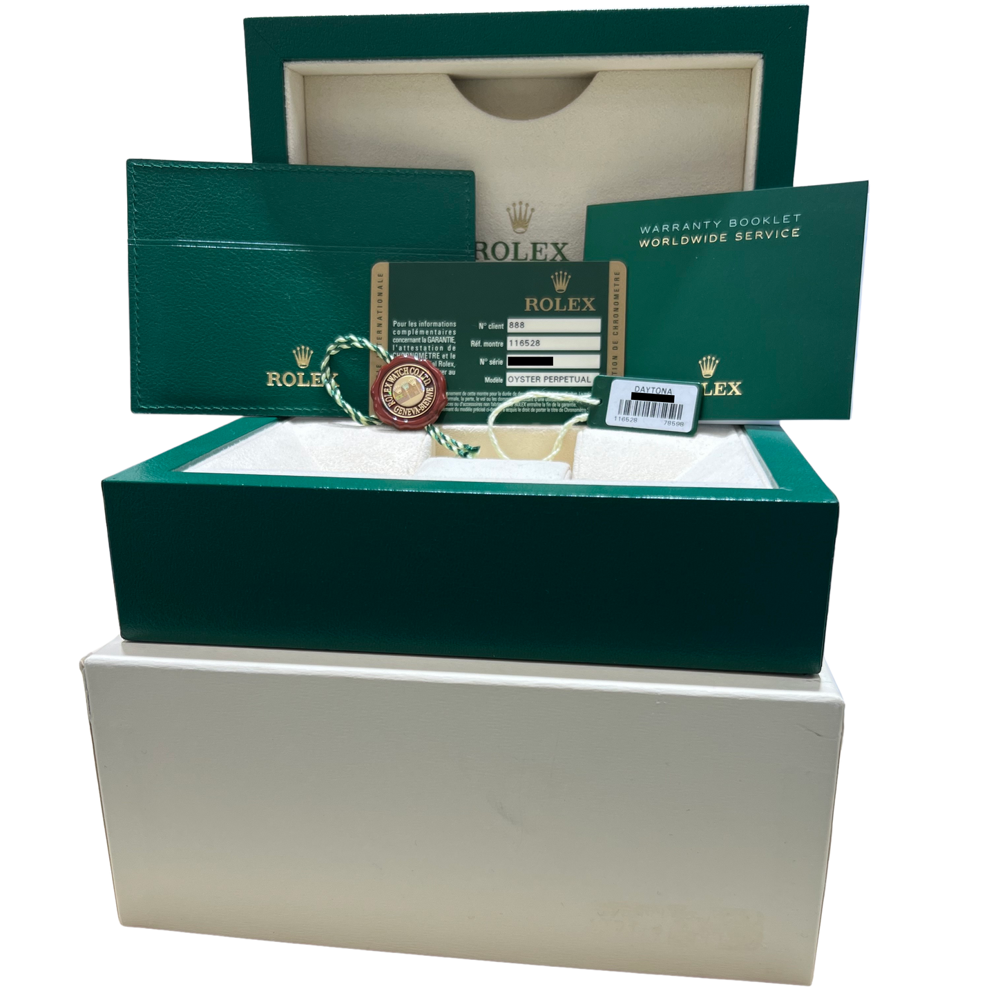 2013 PAPERS Rolex Daytona NEWMAN CHAMPAGNE 18K Yellow Gold 40mm 116528 Watch BOX