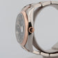 Rolex DateJust BLACK Two-Tone Rose Gold Stainless Steel 36mm 116201 Watch