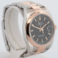 Rolex DateJust BLACK Two-Tone Rose Gold Stainless Steel 36mm 116201 Watch